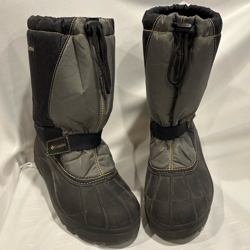 Columbia Kids' Black and Gray Winter Boots